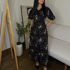 fustan i gjatë me print floral